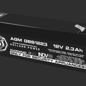 Acumulator AGM VRLA 12V 2.3Ah plumb acid 178x34x60 mm F1 terminal GBS1223F1 TED003614