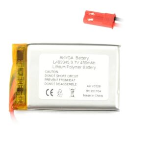 Acumulator Lithium Polymer 12209 450mAh 1S 3.7V conector JST-BEC 45x30x4mm AKYGA Battery