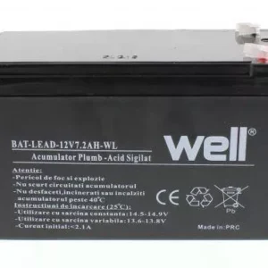 Acumulator plumb acid 12V 7.2Ah Well