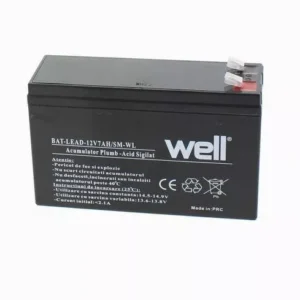 Acumulator plumb acid 12V 7Ah cu borne late Well 151x65x93mm