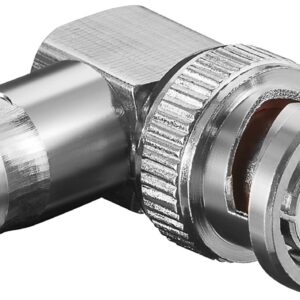 Adaptor 90 grade BNC tata - mama BNC contacte aurite Goobay 11345