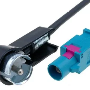 Adaptor antena radio auto FAKRA tata la ISO DIN tata 90 grade 4CarMedia ZRS-GOLFV-ISO