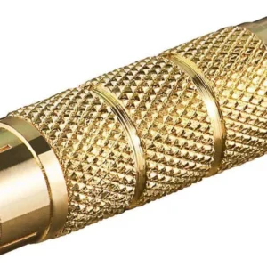 Adaptor aurit RCA tata - RCA tata placat cu aur Goobay