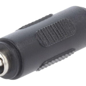 Adaptor DC mama-mama 2.1x5.5 mm plastic negru PC2.1-FF