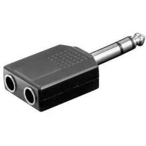Adaptor Jack 6.35 mm stereo la 2x 6.35 mm stereo mama Goobay