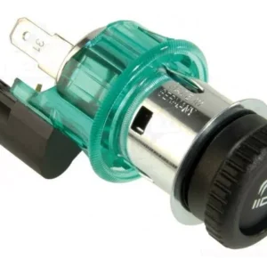Adaptor mufa mama bricheta auto x1 10A 12÷24VDC verde PRO CAR 68131100