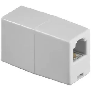 Adaptor prelungire RJ11 mama-mama alb Goobay