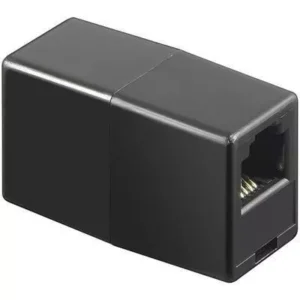 Adaptor prelungire RJ11 mama-mama negru Goobay