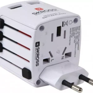 Adaptor priza universal 3 P tata - Schuko mama Skross