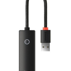 Adaptor retea Baseus Lite USB 2.0 la RJ45 10/100Mbps cu LED WKQX000001