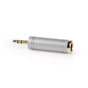 Adaptor Stereo JACK 3.5 mm tata - 6.35 mm mama metal NEDIS