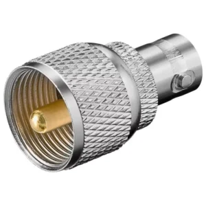 Adaptor UHF la BNC mama contact aurit Goobay