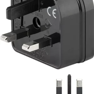 Adaptor UK ANGLIA - EURO 2 pini mama negru Goobay