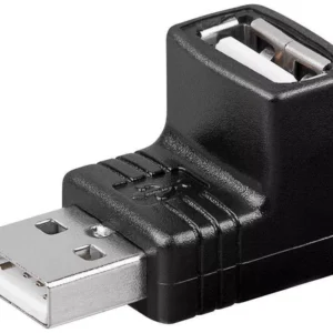 Adaptor USB A tata - A mama 90 grade Goobay