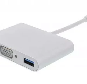 Adaptor USB Type C 3.1 - VGA USB3.0 USB-C PD Well