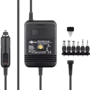 Alimentator incarcator auto 12VDC iesire 1.5-9V 2A sau 24VDC iesire 1.5-12V 2A Goobay