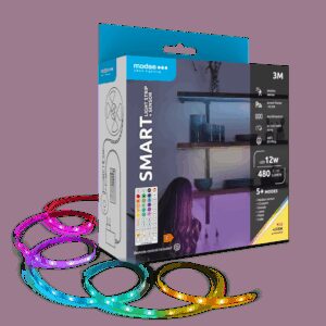 Banda LED Smart Modee 12W senzor de miscare cu telecomanda 2700K +RGB 480lm IP20 3m MSL-LS12W3MRGB2700KS-R