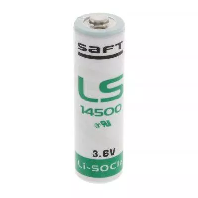 Baterie 3.6V AA Li-SOCI2 Lithium SAFT LS14500 50.5x14.7mm