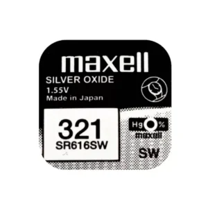 Baterie ceas Maxell SR616SW V321 SR65 1.55V oxid de argint 1buc