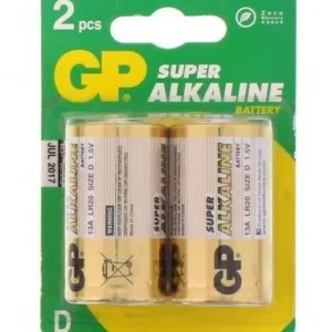 Baterii alcaline R20 D 2buc blister Super GP