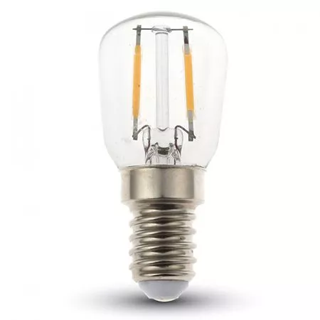 Bec E14 ST26 cu filament LED 2W 6000K alb rece V-TAC