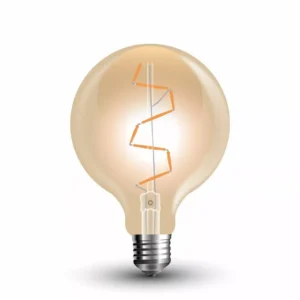 Bec LED 4W E27 G95 filament Amber 2200K V-TAC