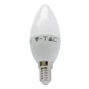 Bec LED E14 C37 5.5W 470lm 6000K alb rece CIP SAMSUNG V-TAC
