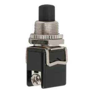 Buton 1 circuit 4A 250V ON-(OFF) fara retinere negru