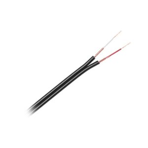 Cablu 2x RCA 3 mm negru rola pret 1m KAB0203