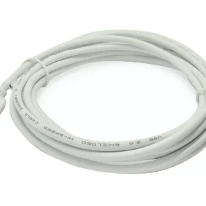 Cablu 3m micro USB 5pini - USB A 2.0 alb inLine Gembird