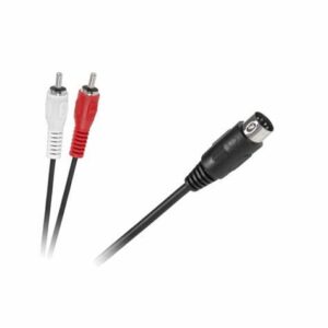Cablu 5 Din la 2x RCA 1.2m Cabletech