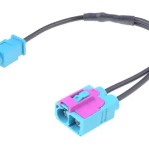 Cablu adaptor auto antena Fakra mufa tata - Fakra soclu mama dublu cu cablu PER.PIC. A9663-2