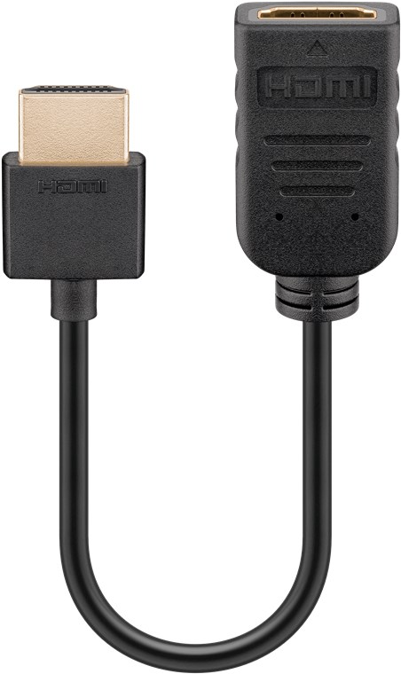 Cablu adaptor HDMI tata - HDMI mama 10cm v2.0 4K Ultra HD 2160p 60Hz Goobay 49979
