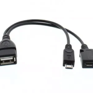 Cablu adaptor OTG USB mama - micro USB tata date/alimentare mama Well