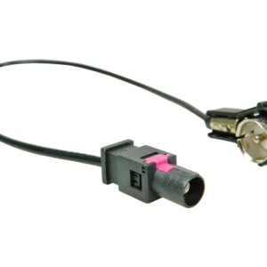 Cablu adaptor radio auto Fakra mufa tata - ISO mufa tata 90grade 0.23m 4CARMEDIA ZRS-BMW-ISO