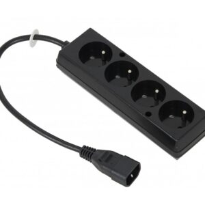 Cablu alimentare adaptor de la UPS IEC C14 la 4x cupla schuko 0.3m JONEX