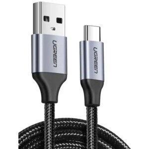 Cablu alimentare /date Ugreen US288 Fast Charging USB 2.0 la USB Type-C 5V /3A 0.25m negru 60124