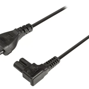 Cablu alimentare priza tata Euro - 2 pini in unghi 3m Valueline