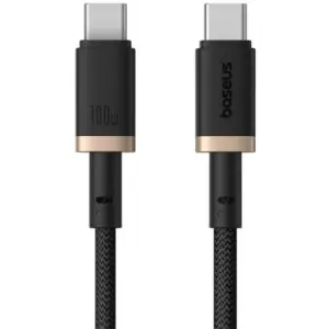 Cablu alimentare si date Baseus P10377803U01-00 Dura Fast Charging /Data USB Type-C la USB Type-C 100W certificat 1m galben+negr