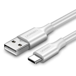 Cablu alimentare si date Ugreen US287 60119 Fast Charging USB la USB Type-C 3A 0.25m alb