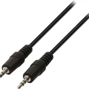 Cablu audio Jack Stereo 3.5 mm tata - Jack Stereo 3.5 mm tata negru 2m Valueline