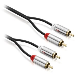 Cablu audio SENTIVUS stereo 2x RCA tata - 2x RCA tata 1.5m SA-AU080-150