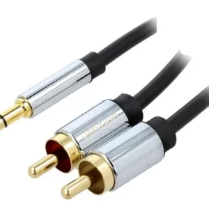 Cablu audio Stereo Jack 3.5 mm - 2x RCA 5m ecranat aurit VENTION BCFBJ