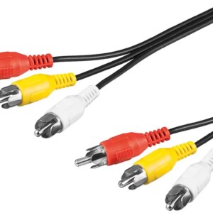 Cablu audio-video Goobay 3x RCA - 3x RCA 1.5m 50380