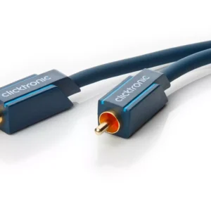 Cablu audio-video Profesional 1x RCA tata-tata 3m 75ohm cupru AWG23 aurit Clicktronic