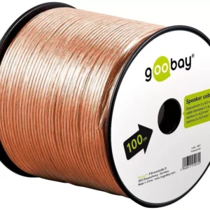 Cablu boxe 2x2.5 mm transparent CCA Goobay 15020