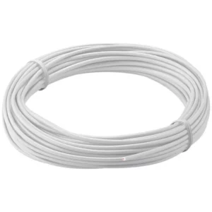 Cablu cupru multifilar izolat 10m alb 1x0.14mm Goobay