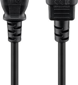 Cablu de alimentare IEC CCE C14 tata - CCE C13 mama 2m H05VV-F 3x0.75mm2Well CABLE-705-2.0-WL