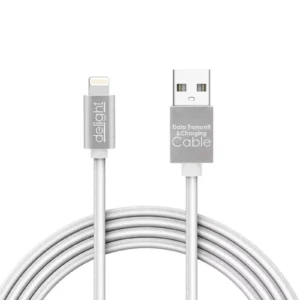 Cablu de date 2in1 iPad iPhone Lightning +Micro USB 1m 1A alb delight