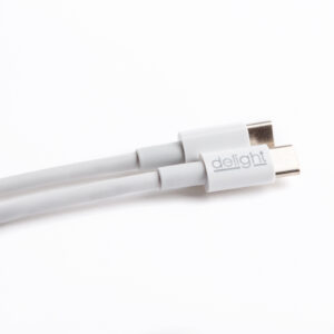 Cablu de date /incarcare USB-C - USB-C 3.1 gen2 3A 60W alb 55447C-WH Delight